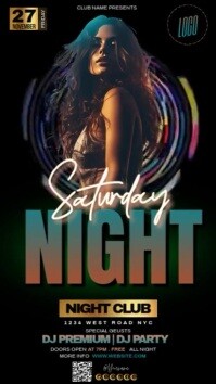 Club Party Event Video Template História do Instagram