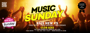Club Party Facebook Cover template