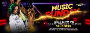 Black Music Event Promotion Zdjęcie w tle na Facebooka Template