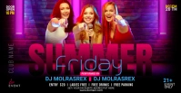 Club Party Facebook Event Cover template