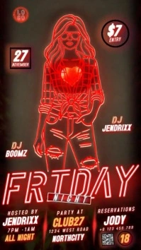 CLUB PARTY FLYER DESIGN TEMPLATE Instagram Story