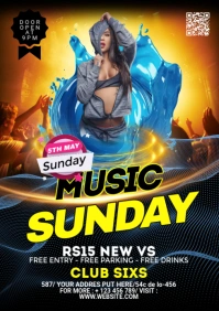 Club Party Flyer A2 template