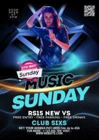 Club Party Flyer A2 template