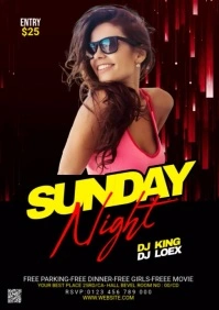 Club Party Flyer A3 template