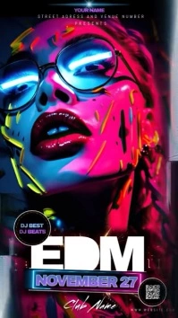 CLUB PARTY FLYER DIGITAL VIDEO Instagram-Story template