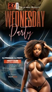 club party flyer psd free download Historia de Instagram template