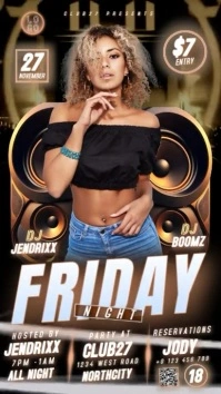 CLUB PARTY FLYER TEMPLATE Historia de Instagram