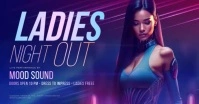 Club Party Ladies Night Out Facebook 活动封面 template