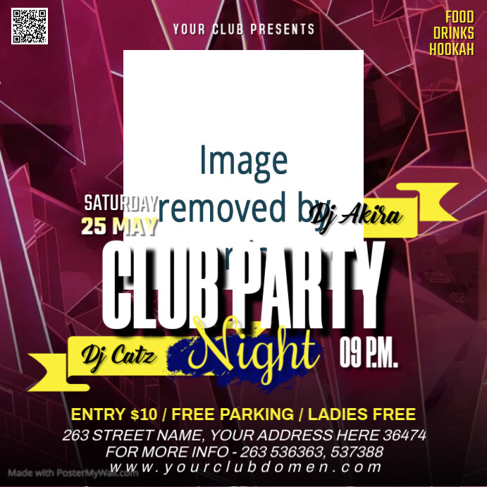 Copy of CLUB PARTY NIGHT | PosterMyWall
