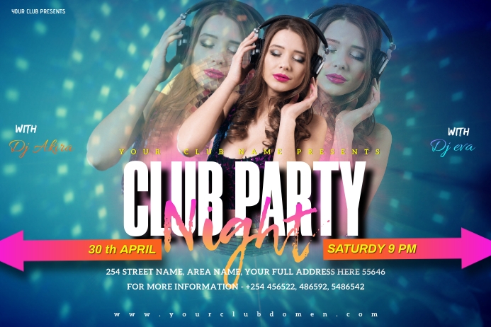 Copy of CLUB PARTY NIGHT | PosterMyWall
