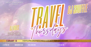 สีม่วง club party night dj banner cover art Изображение, которым поделились на Facebook Template
