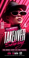 Club party poster design Roll Up Banner 3' × 6' template