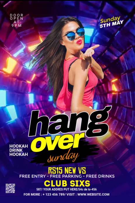 Club Party Poster template