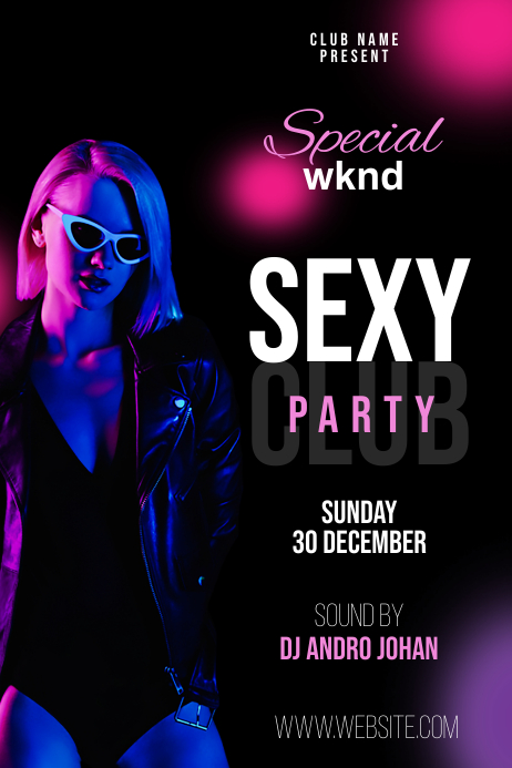 Club Party Poster template