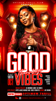 club party template 2026 Red Neon Club Night Event Instagram Story