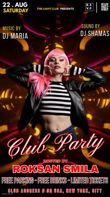 Club Party Video Template | PosterMyWall