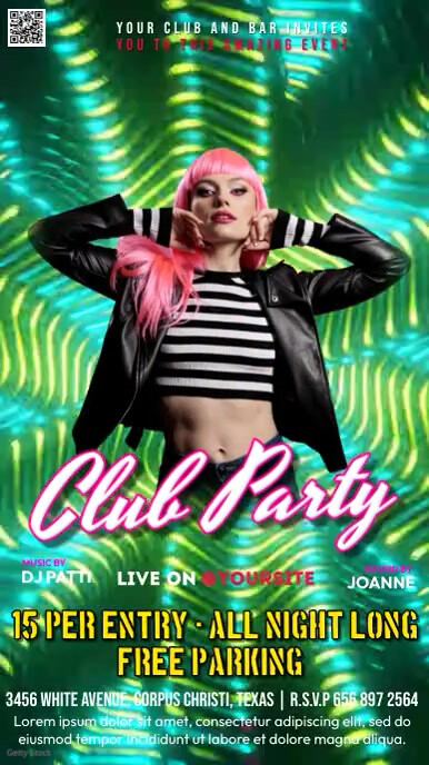 Club Party Video Template | PosterMyWall