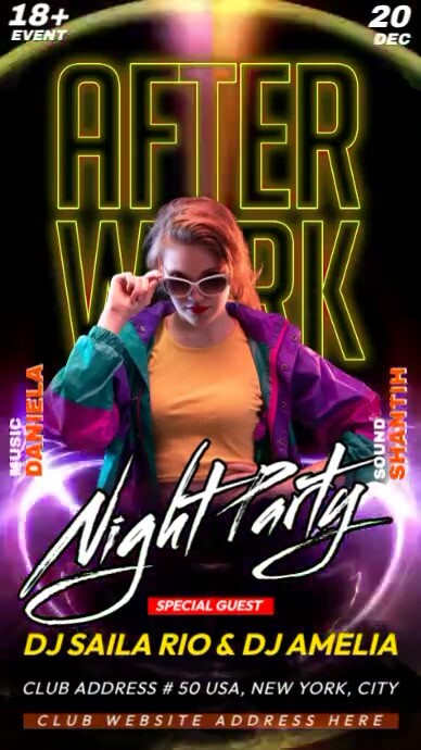 Club Party Video Template | PosterMyWall