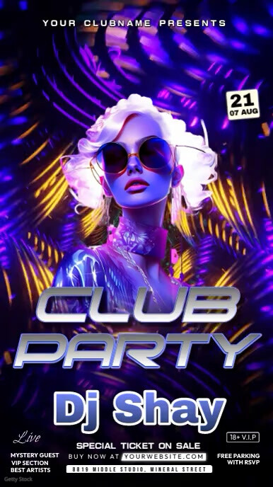 Club Party Video Template | PosterMyWall