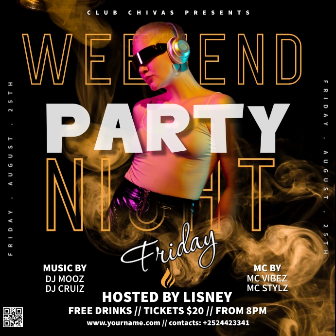 CLUB POSTER Template PosterMyWall club-poster-template-postermywall
