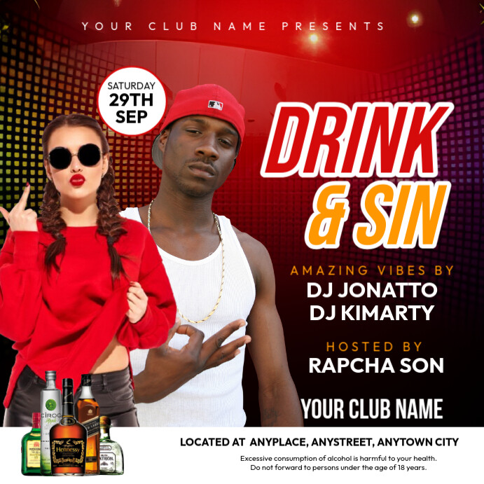 Club Poster Layout Club poster Template | PosterMyWall