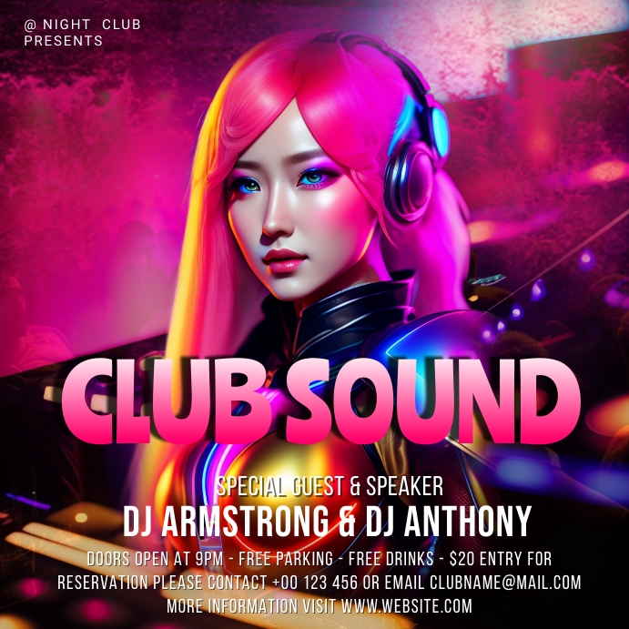 Club Sound ads Modelo | PosterMyWall