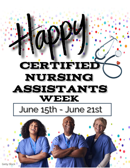 CNA- Certified Nursing Assistants Week Template | PosterMyWall