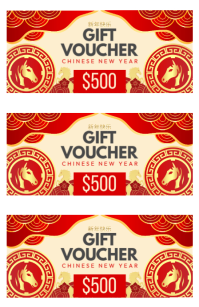 CNY Gift Voucher Poniekoerant template