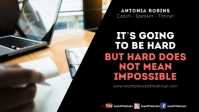 Coach Speaker Quotes Motivation Message Vídeo de portada de Facebook (16:9) template