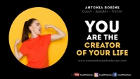 Coach Speaker Quotes Motivation Message Facebook Cover Video (16:9) template