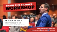 Coach Speaker Workshop Trainer Boss Motivational Business Vídeo de portada de Facebook (16:9) template