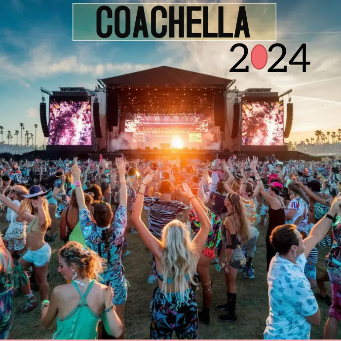 Coachella Instagram post Template PosterMyWall