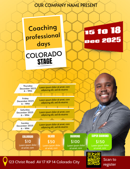 Professional Coaching Event Template | PosterMyWall