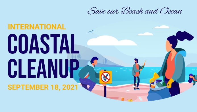 Coastal day,cleanup day,event Blog Header template