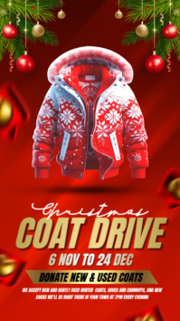 Coat drive Instagram Story template