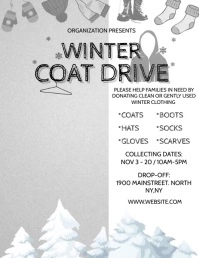 COAT DRIVE Flyer (US Letter) template
