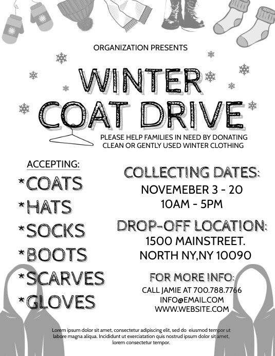 COAT DRIVE Template PosterMyWall