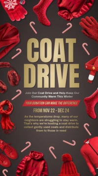 Coat drive Instagram Story template