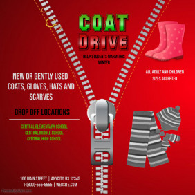 Customizable Design Templates for Coat Drive PosterMyWall Customizable Design Templates for Coat Drive PosterMyWall