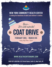 Free Coat Drive Flyer Templates Postermywall