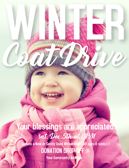 Coat Drive Flyer Template at Paul Maxwell blog