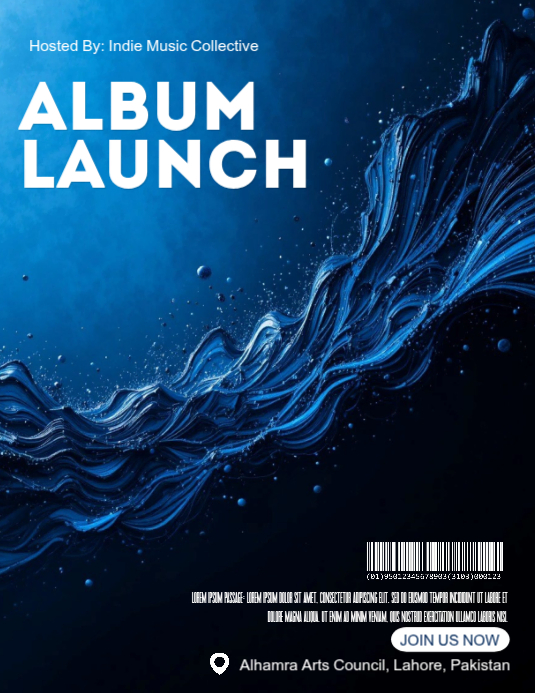 Black Album Launch Event Flyers Template | PosterMyWall