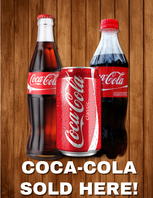 Coca-Cola Beverages Flyer Template Pamflet (VSA Brief)