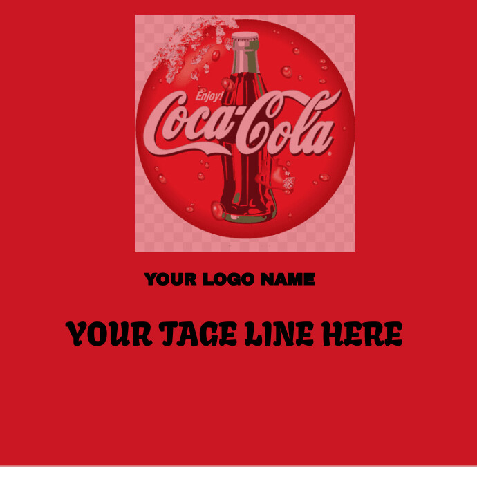 Coca Cola Template.pdf COCA COLA LOGO Template | PosterMyWall