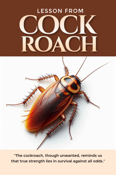Cockroach Poster template