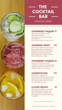 5 190 Free Printable Drink Menu Template Customizable