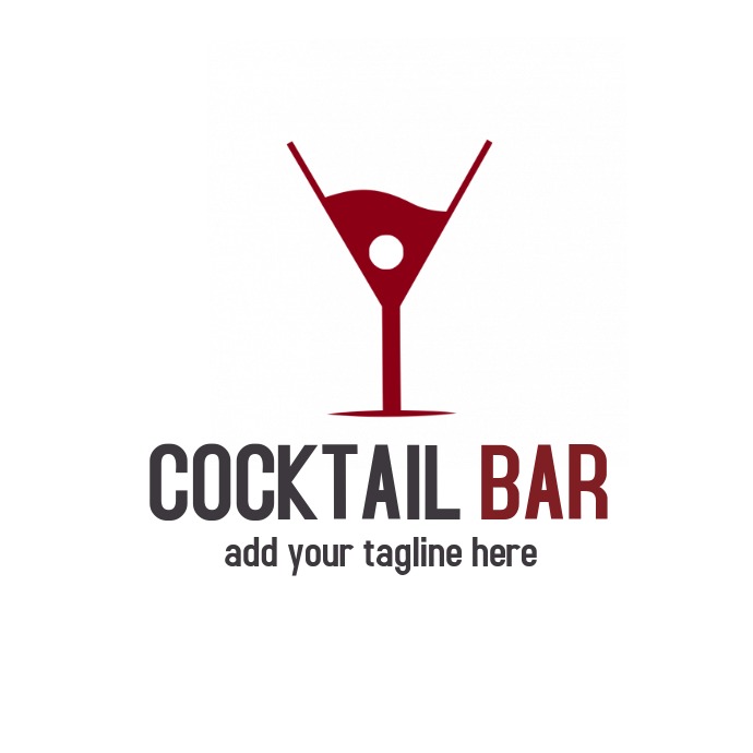 Cocktail Bar Logo Design Template PosterMyWall cocktail-bar-logo-design-template-postermywall