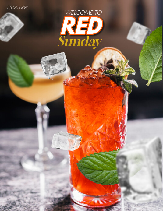 COCKTAIL  FLYER POSTER TEMPLATE