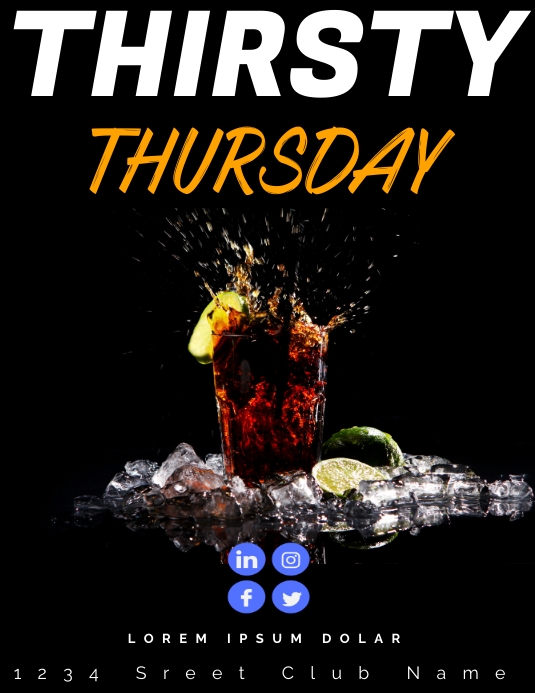 Copy of cocktail happy hour post PosterMyWall