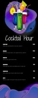 Cocktail Menu Halbe Seite Letter template